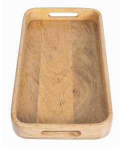 Olympia Mango Wood Rectangular Deep Sided Tray 430x230mm (JA888)