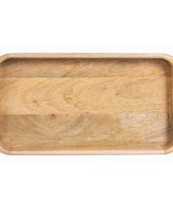 Olympia Mango Wood Rectangular Deep Sided Tray 430x230mm (JA888)