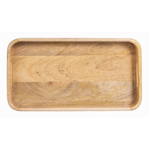 Olympia Mango Wood Rectangular Deep Sided Tray 430x230mm (JA888)