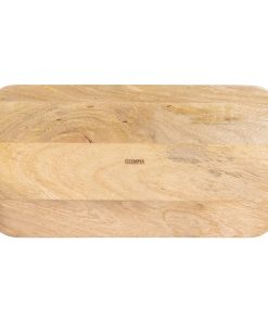 Olympia Mango Wood Rectangular Deep Sided Tray 430x230mm (JA888)