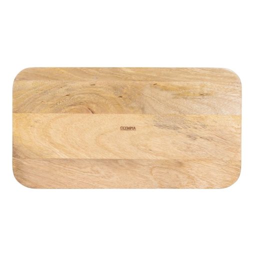 Olympia Mango Wood Rectangular Deep Sided Tray 430x230mm (JA888)