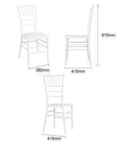 Bolero Chiavari Chairs White 4 Pack (JA998)