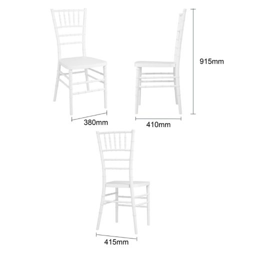 Bolero Chiavari Chairs White 4 Pack (JA998)