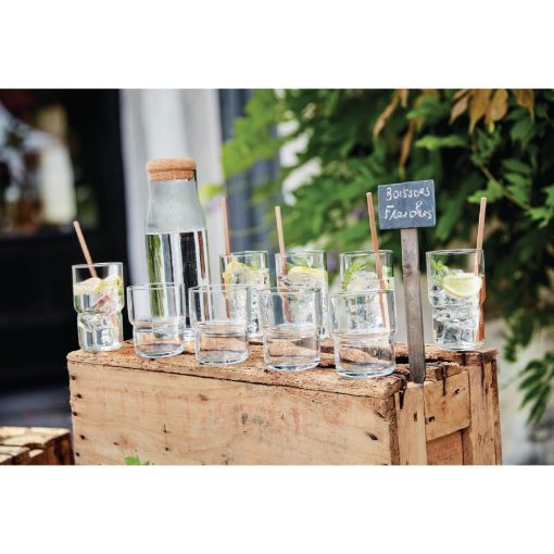 Luminarc Funambule Carafe with Cork Lid 1Ltr 6 Pack (JB042)