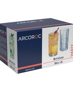 Arcoroc Brixton Hi Ball Tumblers 300ml 24 Pack (JB046)