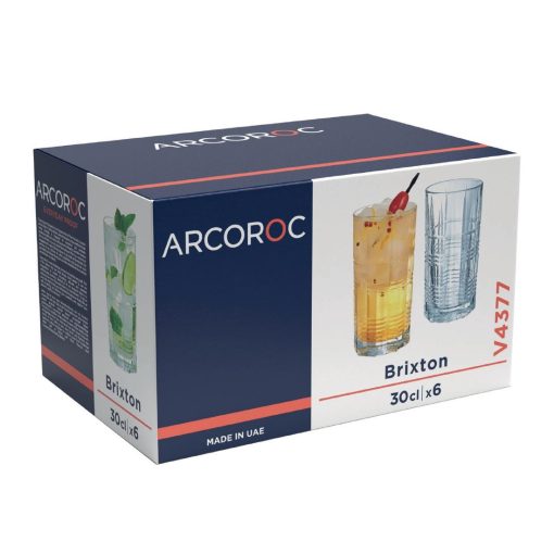 Arcoroc Brixton Hi Ball Tumblers 300ml 24 Pack (JB046)