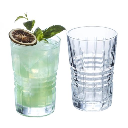 Arcoroc Old Square Hi Ball Glasses 360ml 12 Pack (JB086)