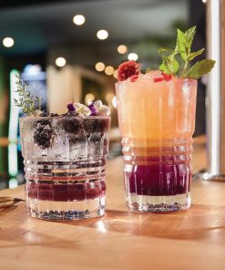 Arcoroc Old Square Hi Ball Glasses 360ml 12 Pack (JB086)