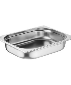 Nisbets Essentials Stainless Steel 1-2 Gastronorm Tray 65mm Pack 3 (JB371)