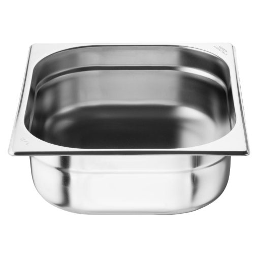 Nisbets Essentials Stainless Steel 1-2  Gastronorm Tray 100mm Pack 3 (JB372)