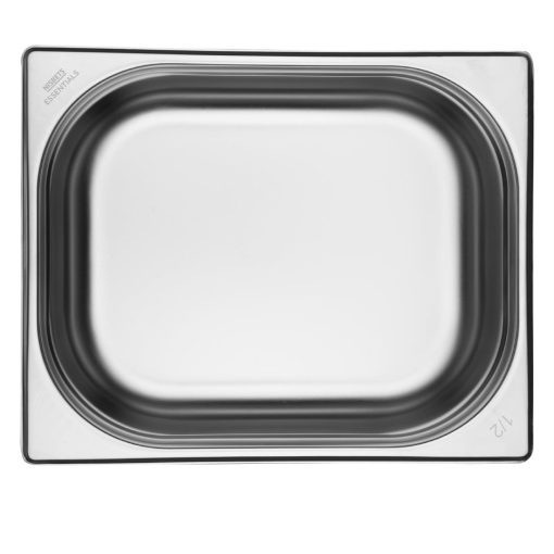 Nisbets Essentials Stainless Steel 1-2  Gastronorm Tray 100mm Pack 3 (JB372)