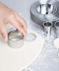 Vogue Stainless Steel Round Plain Cutters Pack 12 (JB551)