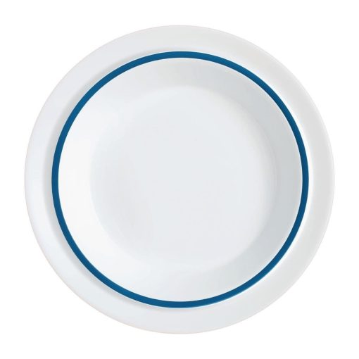 Autonomy Soup Dishes Blue Border 230mm 12 Pack (JC962)