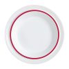 Autonomy Soup Dishes Red Border 230mm 12 Pack (JC963)