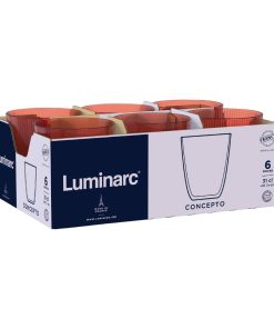 Luminarc Concepto Stripy Jasper Tumblers 320ml 24 Pack (JC971)