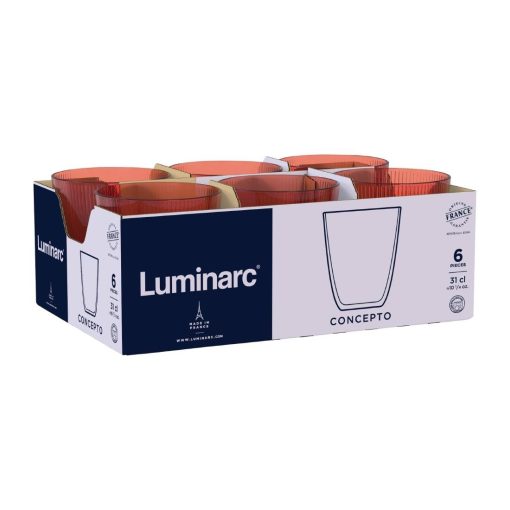 Luminarc Concepto Stripy Jasper Tumblers 320ml 24 Pack (JC971)