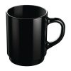 Arcoroc Opal Stackable Mugs Black 250ml 6 Pack (JC976)
