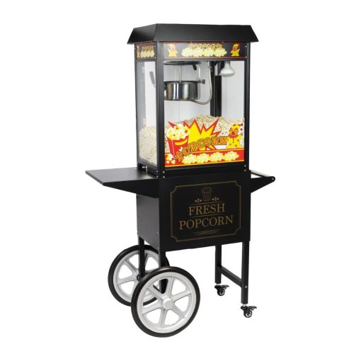 Haxro HX8588 Popcorn Machine and Cart Black (JE456)
