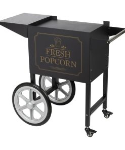 Haxro HX8588 Popcorn Machine and Cart Black (JE456)