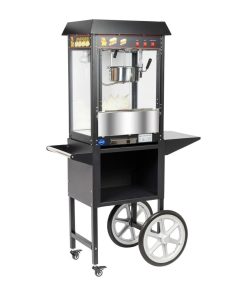 Haxro HX8588 Popcorn Machine and Cart Black (JE456)