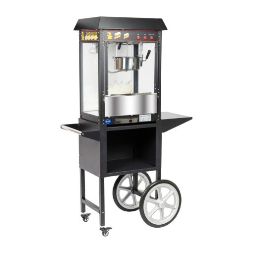 Haxro HX8588 Popcorn Machine and Cart Black (JE456)