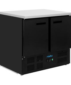 Polar G-Series Double Door Counter Fridge Black 257Ltr (PG022)