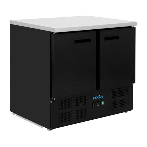 Polar G-Series Double Door Counter Fridge Black 257Ltr (PG022)