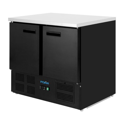 Polar G-Series Double Door Counter Fridge Black 257Ltr (PG022)