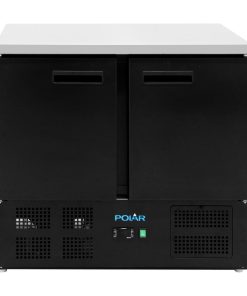 Polar G-Series Double Door Counter Fridge Black 257Ltr (PG022)