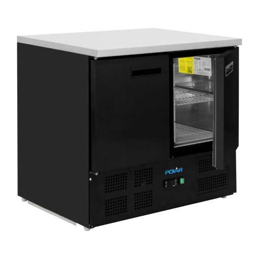 Polar G-Series Double Door Counter Fridge Black 257Ltr (PG022)