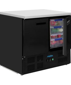 Polar G-Series Double Door Counter Fridge Black 257Ltr (PG022)