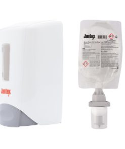 Jantex Manual Anti-Bac Soap Dispenser and Refill Bundle 500ml (SA813)