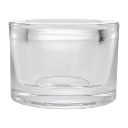 Utopia Chunky Clear Tealight Holders 12 Pack (FG056)