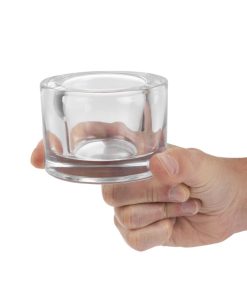 Utopia Chunky Clear Tealight Holders 12 Pack (FG056)