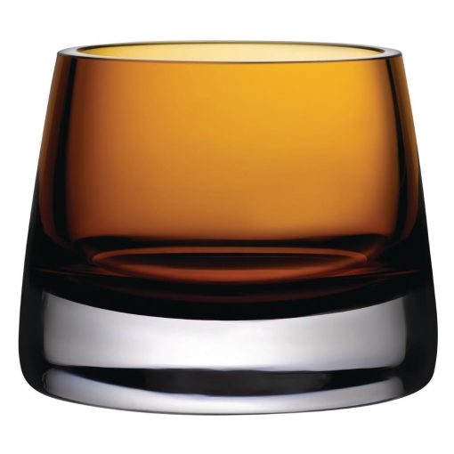 Utopia Joy Votive Glasses Amber 80mm 6 Pack (FH765)
