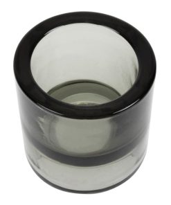 Utopia Black Double Ended Tealight Holders 70mm 12 Pack (FJ235)