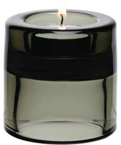 Utopia Black Double Ended Tealight Holders 70mm 12 Pack (FJ235)