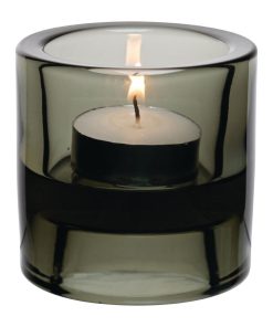 Utopia Black Double Ended Tealight Holders 70mm 12 Pack (FJ235)