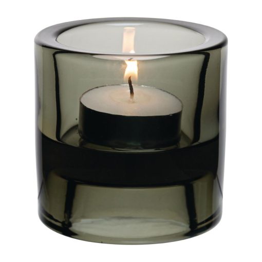 Utopia Black Double Ended Tealight Holders 70mm 12 Pack (FJ235)