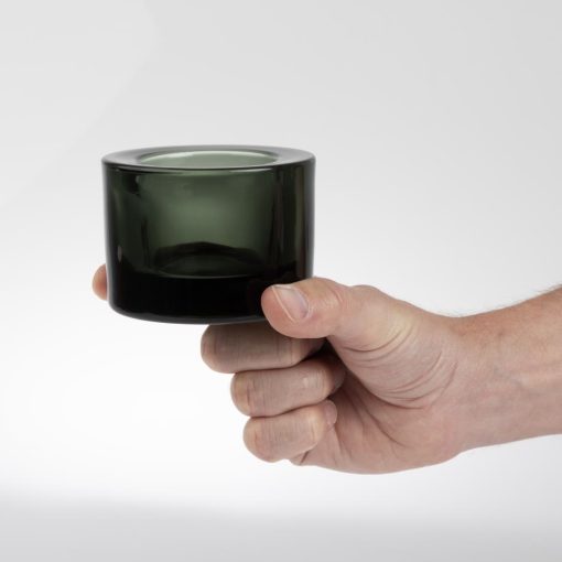 Utopia Chunky Black Tealight Holders 12 Pack (FJ256)