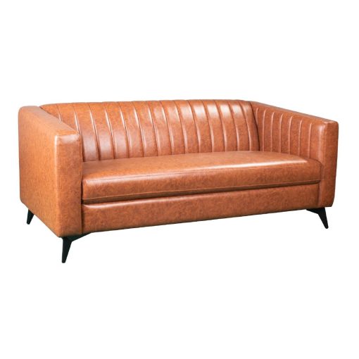 Capri 2 Seat Sofa in Bison Tan Vinyl (HP795)