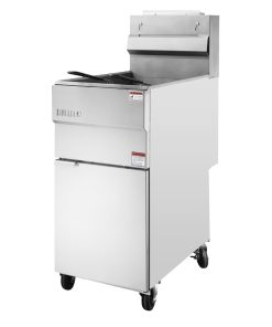 Buffalo Twin Basket Single Tank Freestanding Gas Fryer 28Ltr (HU199)