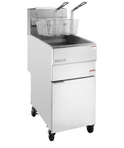 Buffalo Twin Basket Single Tank Freestanding Gas Fryer 28Ltr (HU199)