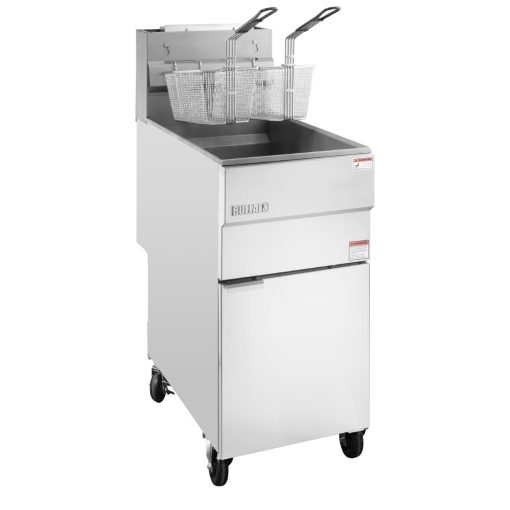 Buffalo Twin Basket Single Tank Freestanding Gas Fryer 28Ltr (HU199)