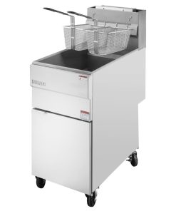 Buffalo Twin Basket Single Tank Freestanding Gas Fryer 28Ltr (HU199)
