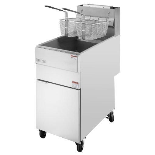 Buffalo Twin Basket Single Tank Freestanding Gas Fryer 28Ltr (HU199)