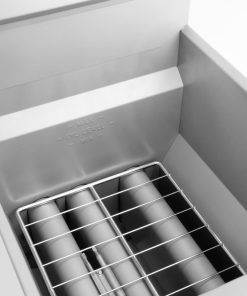 Buffalo Twin Basket Single Tank Freestanding Gas Fryer 28Ltr (HU199)