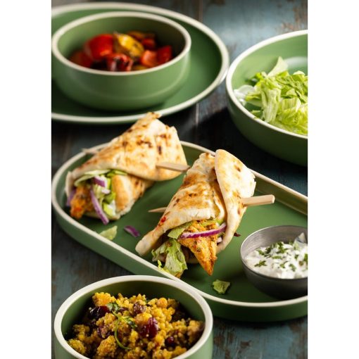 Utopia Forma Plates Forest Green 210mm 6 Pack (HX329)