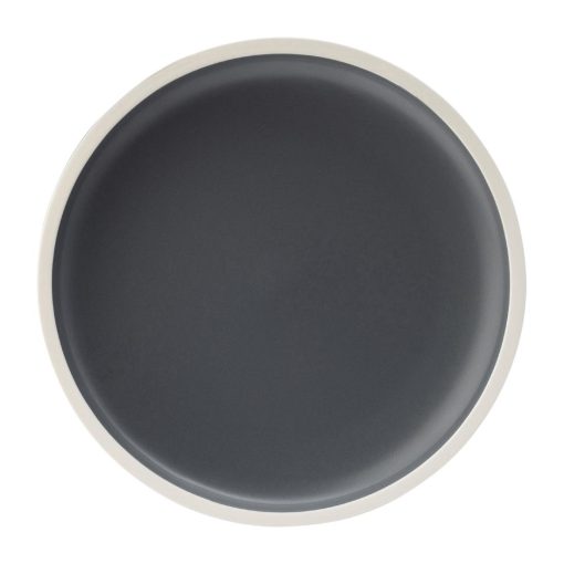 Utopia Forma Plates Charcoal 210mm 6 Pack (HX339)