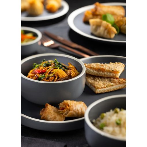 Utopia Forma Bowls Charcoal 175mm 6 Pack (HX343)
